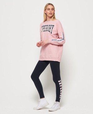 Superdry Alicia Leggings Női Nadrág Sötétkék | MTFQS4017